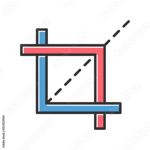 Crop Tool Vector Icon