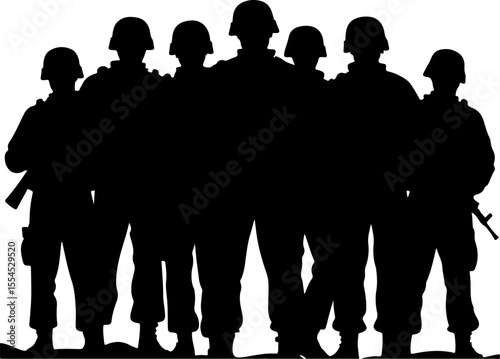  military, army, advance Soldiers Advancing Up Hill Silhouette vector bundle