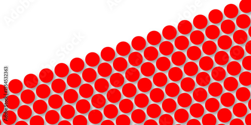 Red tiles wall. round marble textures, ball tiles. Top view pavement circle block red texture with seamless patterns floor background. Air Bubble wrap texture background. Textured Background.
