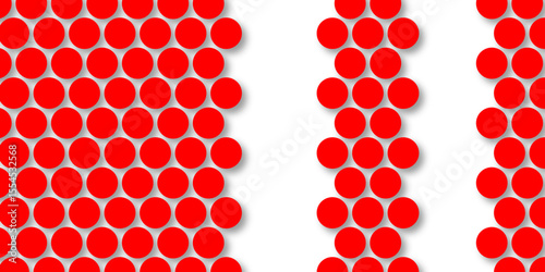 Red tiles wall. round marble textures, ball tiles. Top view pavement circle block red texture with seamless patterns floor background. Air Bubble wrap texture background. Textured Background.