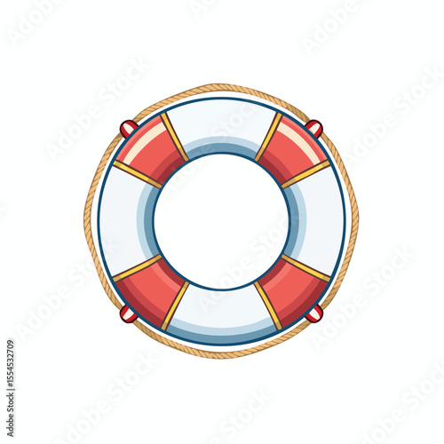 Emergency Lifebuoy Icon for Rescue

