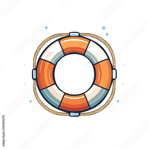 Emergency Lifebuoy Icon for Rescue

