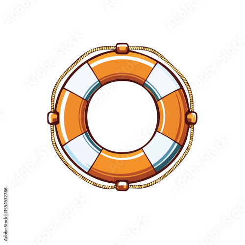 Emergency Lifebuoy Icon for Rescue

