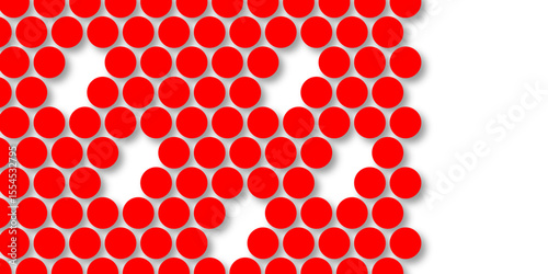 Red tiles wall. round marble textures, ball tiles. Top view pavement circle block red texture with seamless patterns floor background. Air Bubble wrap texture background. Textured Background.