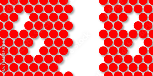 Red tiles wall. round marble textures, ball tiles. Top view pavement circle block red texture with seamless patterns floor background. Air Bubble wrap texture background. Textured Background.