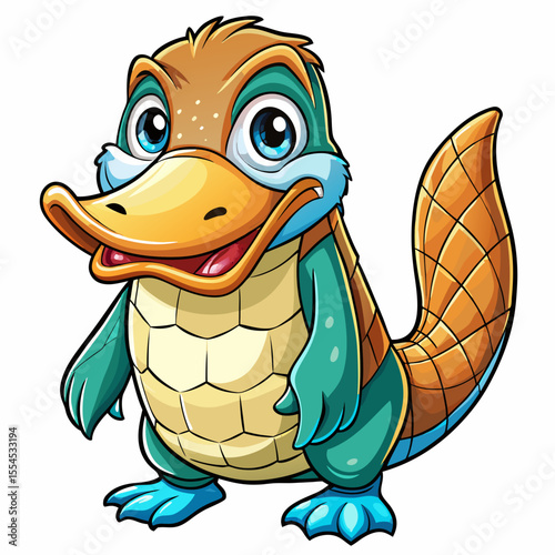 cartoon platypus cartoon