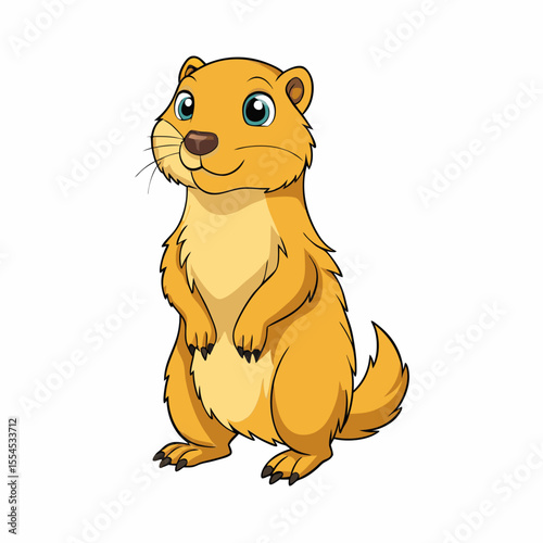 prairie dog in white board