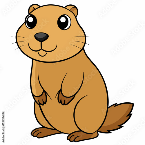 prairie dog in white board