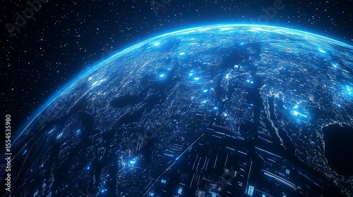 Earth from Space: Global Technology Industry and Interconnected Digital Network
