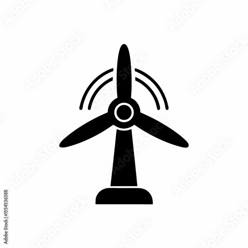 creative details wind turbine icon vector illustration