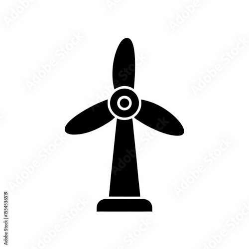 creative details wind turbine icon vector illustration
