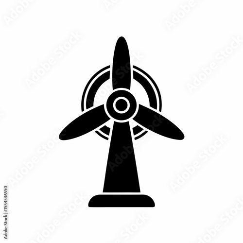 creative details wind turbine icon vector illustration