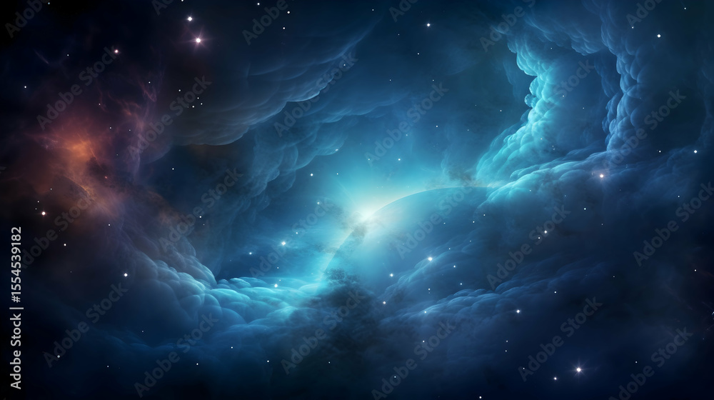 Obraz premium space background with space