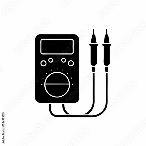 creative details multimeter icon vector illustration