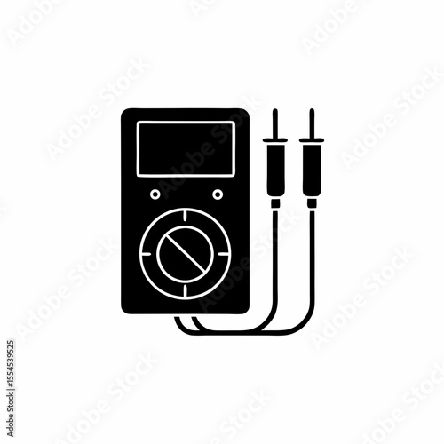 creative details multimeter icon vector illustration