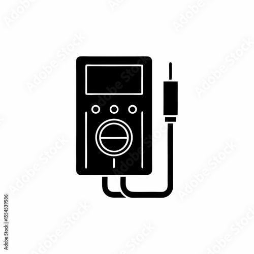 creative details multimeter icon vector illustration