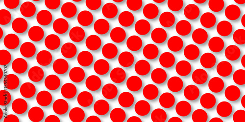 Red tiles wall. round marble textures, ball tiles. Top view pavement circle block red texture with seamless patterns floor background. Air Bubble wrap texture background. Textured Background.