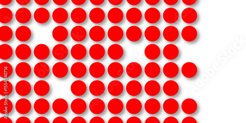 Red tiles wall. round marble textures, ball tiles. Top view pavement circle block red texture with seamless patterns floor background. Air Bubble wrap texture background. Textured Background.