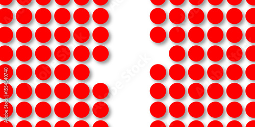 Red tiles wall. round marble textures, ball tiles. Top view pavement circle block red texture with seamless patterns floor background. Air Bubble wrap texture background. Textured Background.