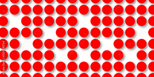 Red tiles wall. round marble textures, ball tiles. Top view pavement circle block red texture with seamless patterns floor background. Air Bubble wrap texture background. Textured Background.