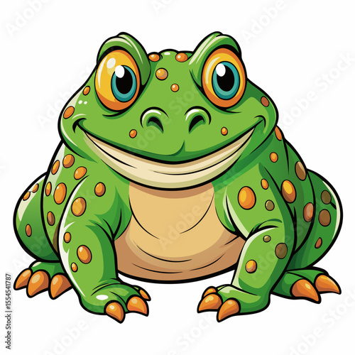 green frog cartoon