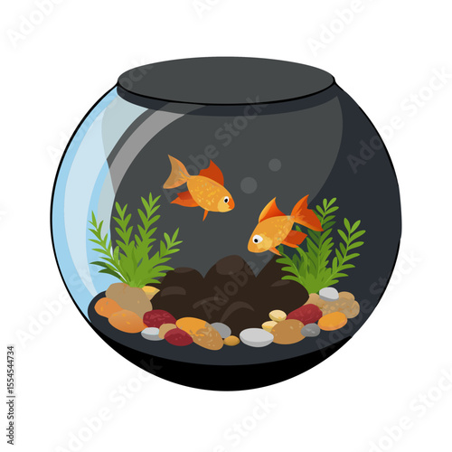 goldfish in aquarium