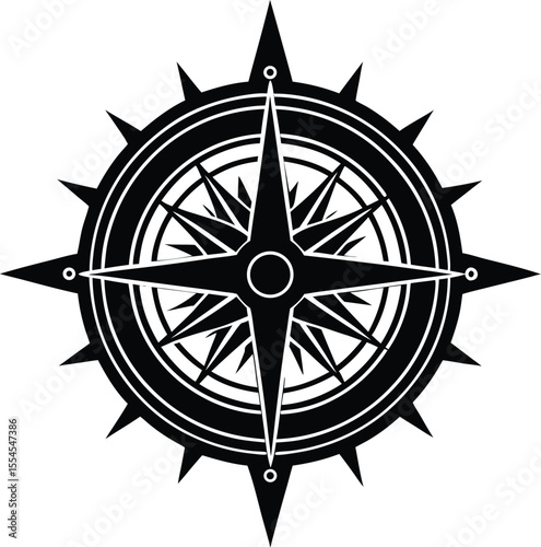 Silhouette of an Arcane Compass