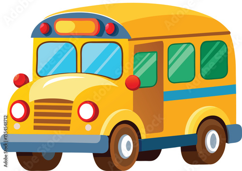school bus isolated
