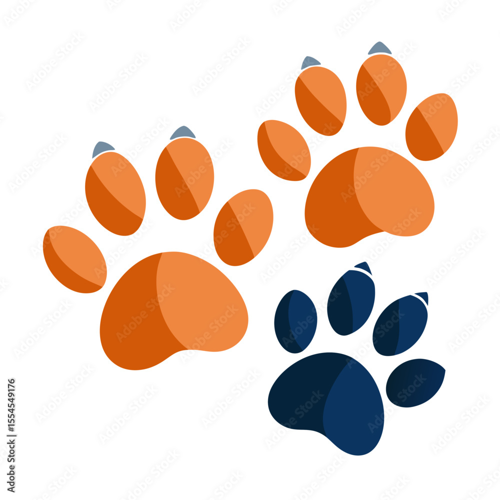 Fototapeta premium dog paw prints