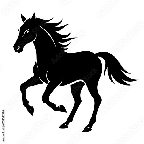 horse silhouette vector