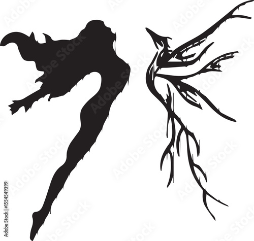 This black and white illustration displays a fierce barracuda with sharp teeth, captured mid-lunge within a circular splash. The fish's menacing eyes and aggressive posture convey its predatory nature