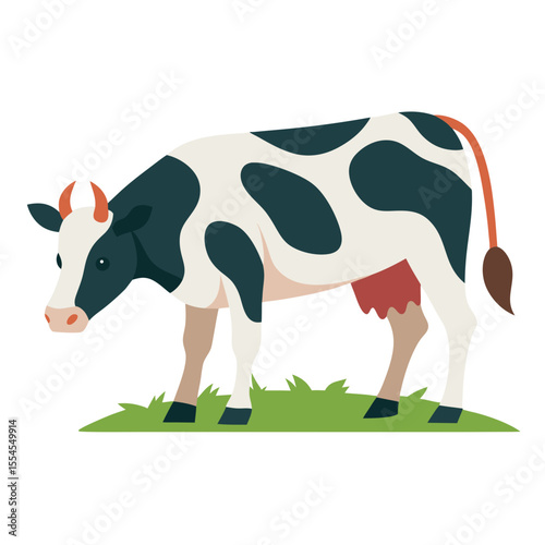 cow with milk