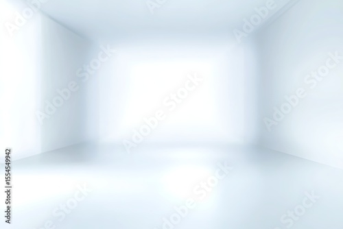 Wallpaper Mural Light and bright empty room interior with white walls and floor for background use Torontodigital.ca