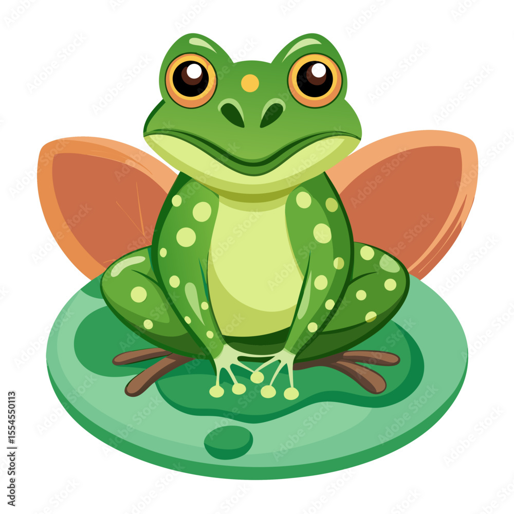 Obraz premium frog on a leaf