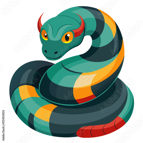 vector illustration of a snake