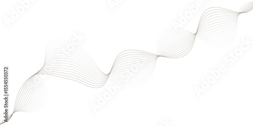 abstract wave thin curved lines graphic for design Black Wavy Lines Isolated on White Abstract Background Design.