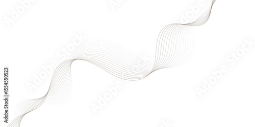 modern styles wavey curve striped brown soft line white gray wavey curve line minimal concept creativity elegant graphic design use for banner, wallpaper, poster, web vector illustration.