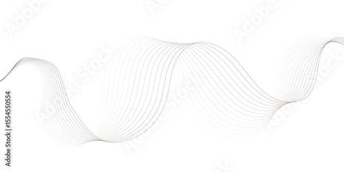 modern styles wavey curve striped brown soft line white gray wavey curve line minimal concept creativity elegant graphic design use for banner, wallpaper, poster, web vector illustration.