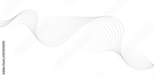 modern styles wavey curve striped brown soft line white gray wavey curve line minimal concept creativity elegant graphic design use for banner, wallpaper, poster, web vector illustration.