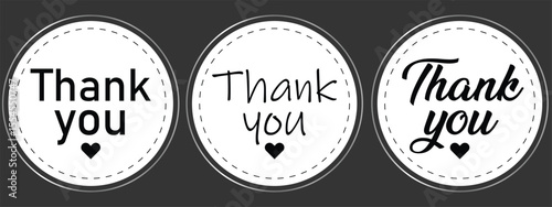 Thank You Vector Sticker – Colorful Printable Appreciation Design for Cards and Gifts. EPS vector illustration