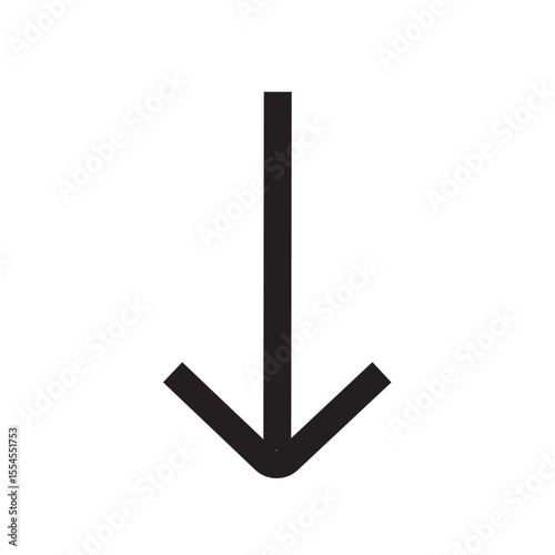 Down Arrow Direction Download Pointer Icon
