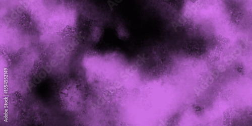 Abstract cosmic purple multicolor texture water color paint vector grunge texture. Black and Purple Smoke Background Abstract Colorful Smoke In Dark Background. 