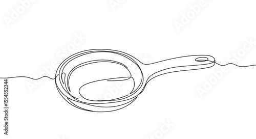 Line art illustration of a kitchen strainer