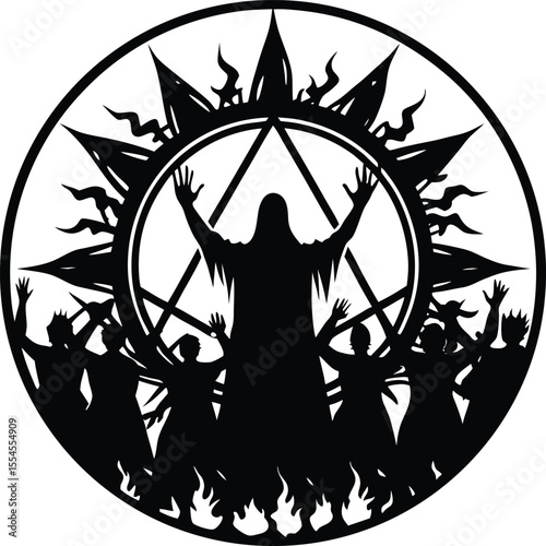 Silhouette of a Summoning Circle