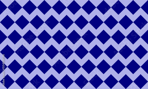 blue purple texture, two tone diamond checkerboard repeat pattern, replete image, design for fabric printing, cross symbol, hexagon with zigzag line horizontal