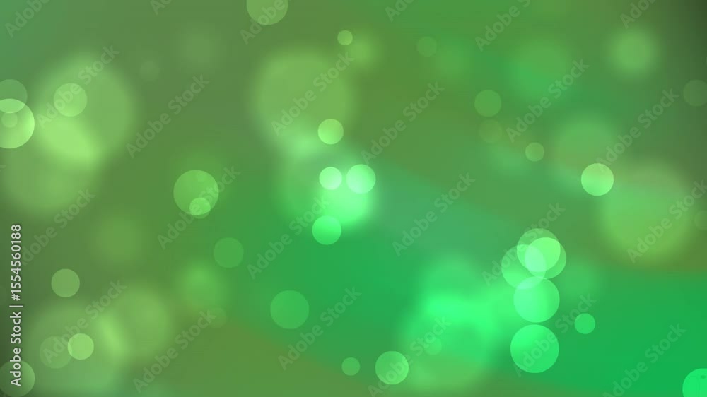 Abstract green bokeh light effect motion background animation perfect for any project