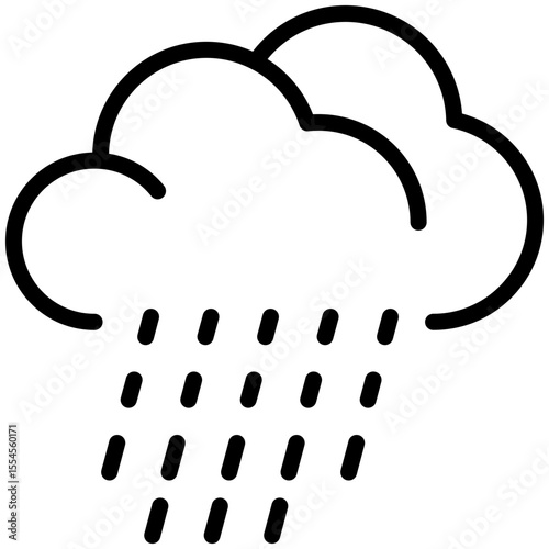 Heavy rain  for weather, website, application, printing, document, poster design, etc