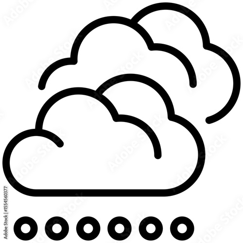 Snow cloud  for weather, website, application, printing, document, poster design, etc