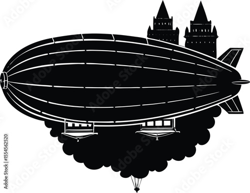 Silhouette of Blimp