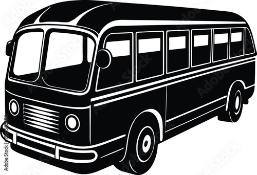 Silhouette of Bus